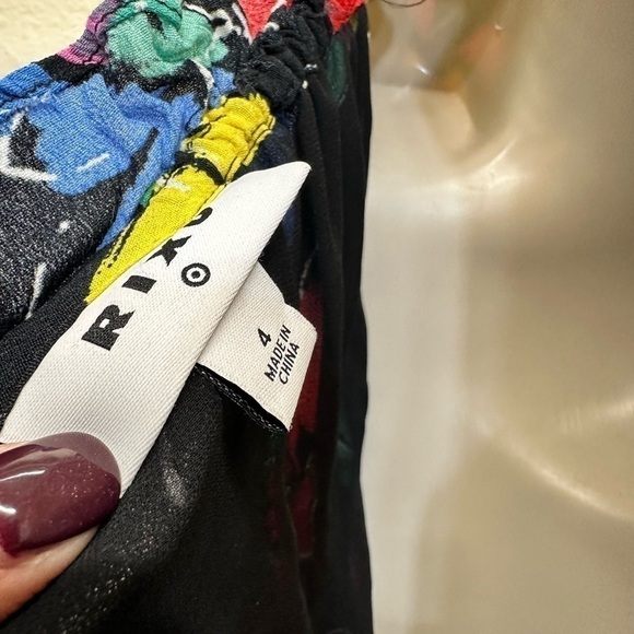 RIXO x Target Black Floral Off Shoulder Maxi Dress - Picture 5 of 13